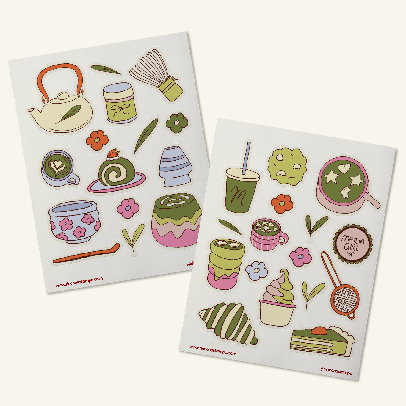 Set de stickers "Matcha Princess"