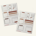 Set de stickers "Notes"