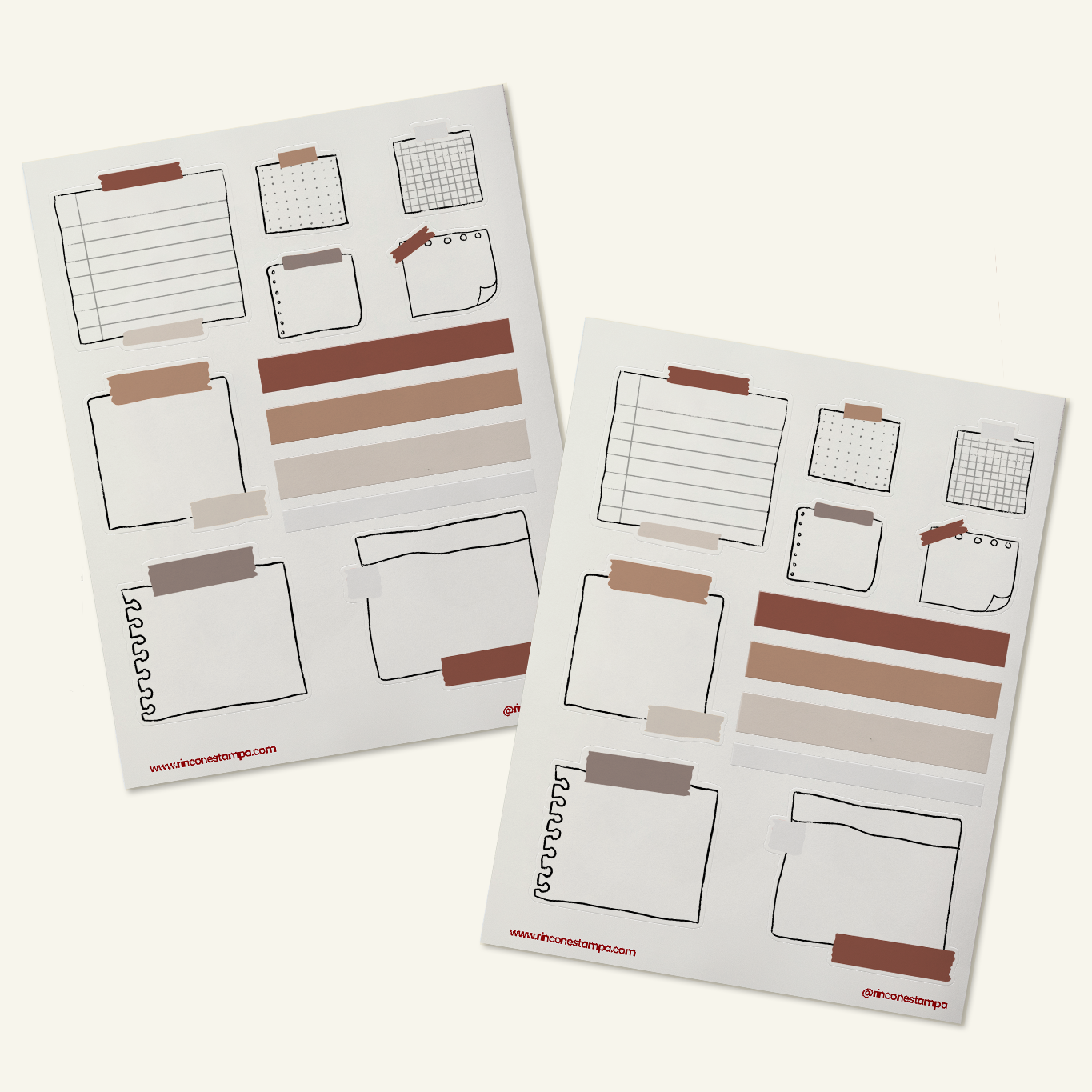 Set de stickers "Notes"